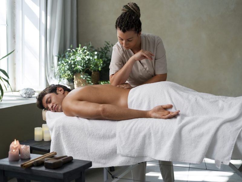 front-view-woman-working-spa